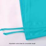 BALEAF Women's Long Sleeve Half-Zip Sun Protection Rashguard Side Adjustable Swim Shirt