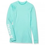 Hurley Women's One & Only Long Sleeve Fitted Rashguard SPF Protection Shirt