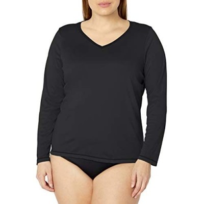 Kanu Surf Women's Plus-Size Solid UPF 50+ Long Sleeve Swim Shirt Rashguard