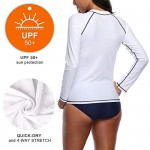 Sociala Women's Long Sleeve Rashguard UPF 50+ Rash Guard Swim Shirt Swimsuit Top