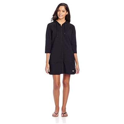Speedo Women's Hooded Aquatic Fitness Robe and Cover-Up  with Full Front Zip
