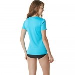 TSLA Women's UPF 50+ V-Neck Swim Shirts UV Sun Protection Short Sleeve Rashguard Outdoor Summer Athletic Workout Tops
