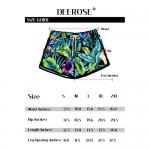 Deerose Women Summer Floral Tropical Board Shorts Beach Swim Shorts Pants