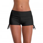 MiYang Women's Swim Boardshorts Beach Pant Bikini Bottom Adjustable Tie Yoga Running Shorts
