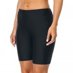 Mycoco Women's Long Bike Swim Shorts UPF 50+ Swim Bottom Multi-Functional Board Shorts Rash Guard