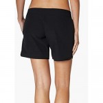 Nautica Women's Solid 4 1/2 Core Stretch Boardshort with Adjustable Waistband Cord