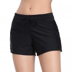 Summer Mae Women Swimsuits Shorts Side Split Adjustable Beach Tummy Control Swimwear Trunks