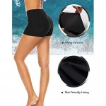 Tournesol Women's Swim Shorts High Waist Boy Shorts Boardshorts Beach Bikini Tankini Swimwear Boy Leg Bottoms