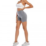 AHLW High Waist Seamless Gym Shorts for Women Mesh Breathable Compression Tummy Control Workout Athletic Exercise Shorts