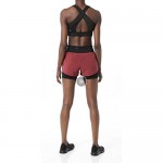 Brand - Core 10 Women's (XS-3X) Knit Waistband '2-in-1' Run Short with Built-in Compression Short