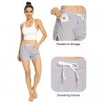 NOMINATE Womens 3 Inch Running Athletic Shorts Quick Dry Gym Workout Shorts with Liner