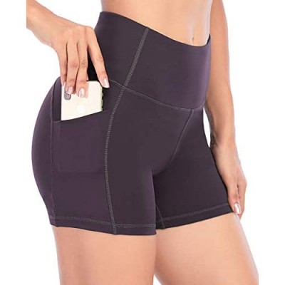 OVRUNS Biker Shorts for Women Squat Proof Yoga Shorts with Pockets for Workout Sports Running Exercise