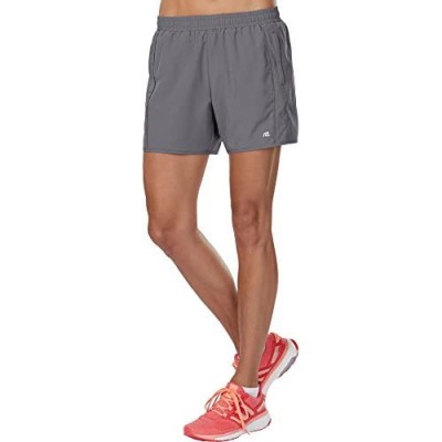 R-Gear Women's 5-Inch Running Workout Shorts with Zipper Pockets and Brief Liner for Sports  Gym  Casual | High Five