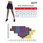 ZUTY 5 Athletic Running Shorts for Women with Zip Pocket High Waisted Quick Dry Workout Shorts with Liner