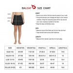 BALEAF Women's High Waisted Swim Skirt Bikini Tankini Bottom with Side Pocket