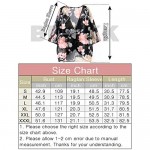 BB&KK Women's Floral Kimono Cardigans Chiffon Casual Loose Open Front Cover Ups Tops