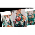 Dokotoo Womens Fashion Print Kimono Tassel Casual Cardigan Loose Cover up