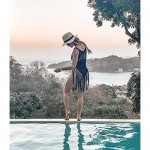 Ekouaer Women Crochet Cover Up Sexy Lace Bathing Suit Tassel Bikini Swimwear Summer Beach Dress