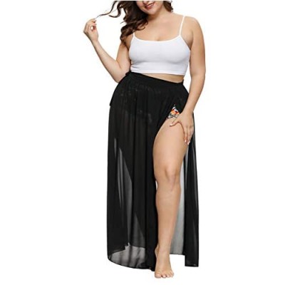 Hanna Nikole Plus Size Sarong Swimsuit Cover Ups Bikini Beach Cover-Ups Wrap Skirt