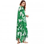 SweatyRocks Women's Flowy Kimono Cardigan Open Front Maxi Dress
