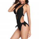 Eomenie Monokini Swimsuit for Women One Piece Bathing Suits Tummy Control Cutout Swimwear