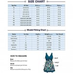 MiYang Women's Plus Size Printing Padded High Waist Swimdress